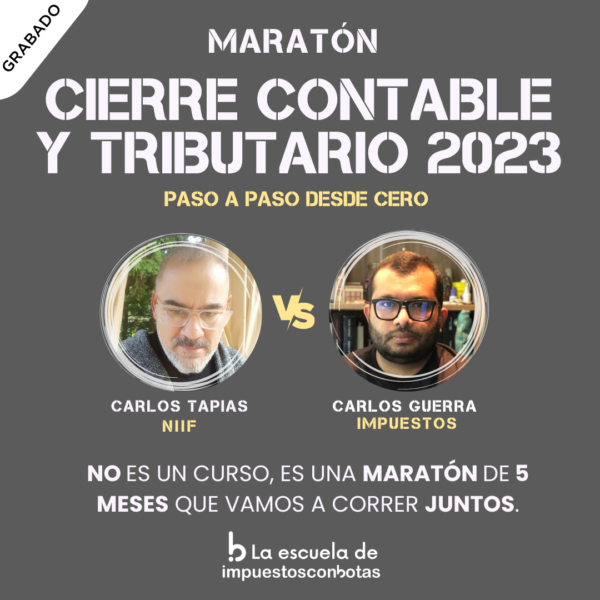 Maratón Cierre Contable y Tributario 2023-2024
