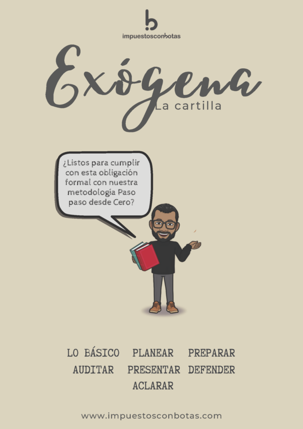 Cartilla Información Exógena del Periodo Gravable 2023 que se Envía en 2024 - Online.